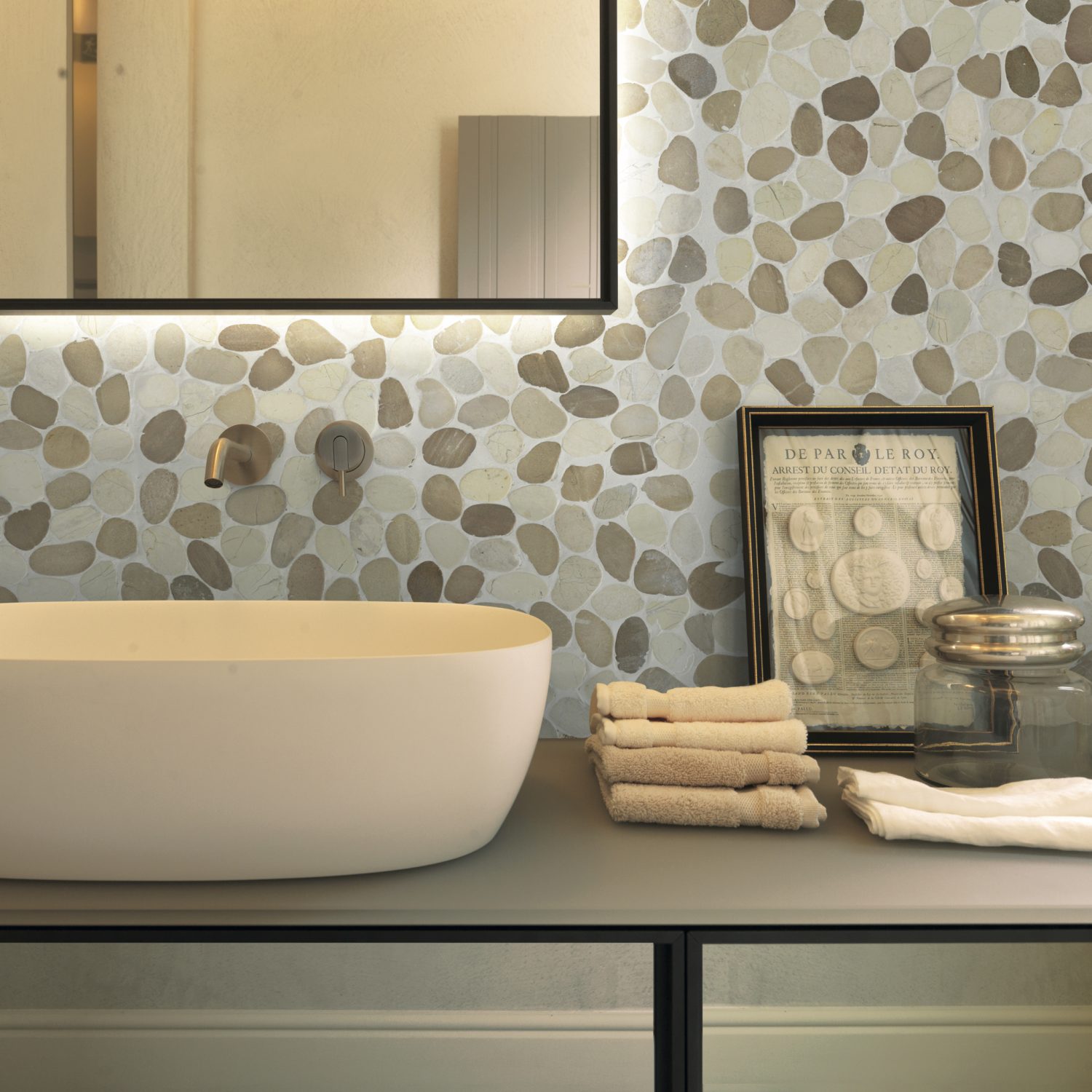 ambiente ciotolo bianco beige